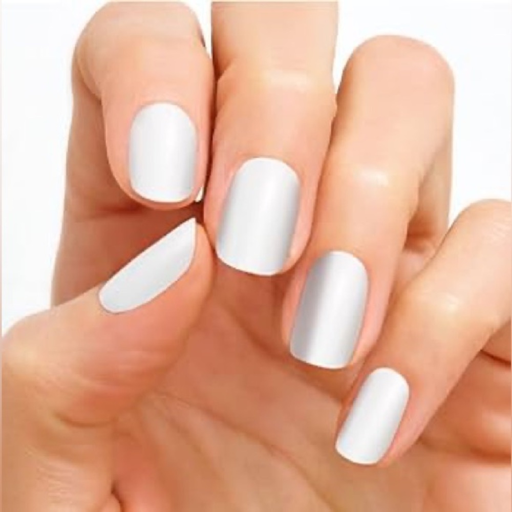 Color Street SWISS AND TELL Solid White Crème Finish Nail Strips Set